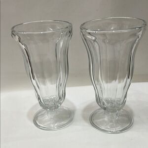 Elegant Clear Glass Ice Cream Sundae Cups 12 Oz Each Set Of 2 Dessert Appetizer
